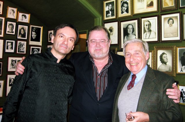 Con Stephen Hough y Joaquín Achúcarro en Bilbao